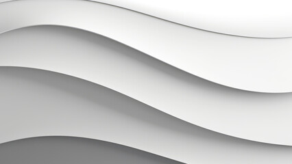 Simple wavy surface with a white background