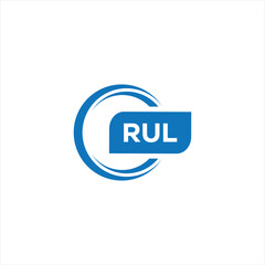 RUL letter design for logo and icon.RUL typography for technology, business and real estate brand.RUL monogram logo.