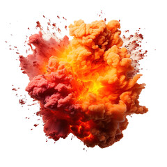 An explosion isolated on transparent background - obrazy, fototapety, plakaty