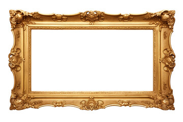 Antique frame isolated on transparent background