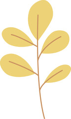 Obraz premium Colorful Floral Leaves Element