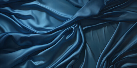 blue satin background. Generative Ai.