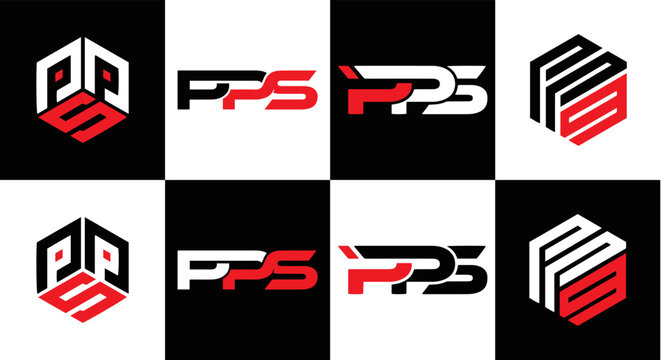 PPS set ,PPS logo. P P S design. White PPS letter. PPS, P P S letter logo design. Initial letter PPS letter logo set, linked circle uppercase monogram logo. P P S letter logo vector design.	
