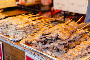 牛串焼き　豚串焼き　鉄板焼き　炭火焼き　屋台　