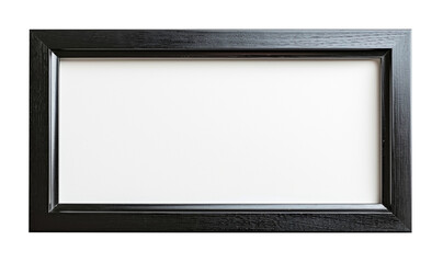 black picture frame, isolated