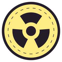 radioactive sign icon