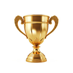 Fototapeta na wymiar trophy cup isolated on white
