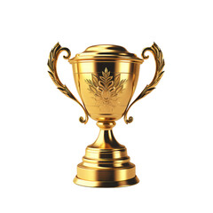 Fototapeta na wymiar trophy cup isolated on white