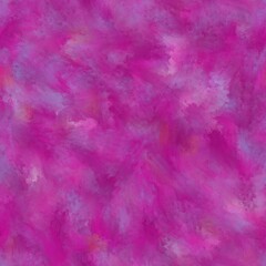 Abstract grunge wall background. Acrylic painting. Big and liquid brush strokes.Royal fuchsia, soft purple and sky magenta colors. Seamless pattern.