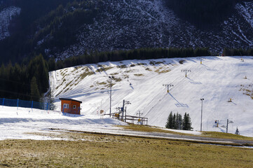 Stacja narciarska w miejscowości Zdiar na Słowacji.