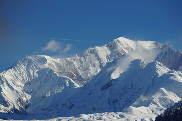 Fototapeta na wymiar Mont Blanc seen from south west
