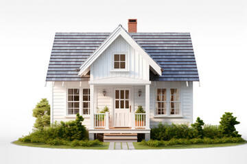 Luxury home with decorative a houseplant isolated on transparent background