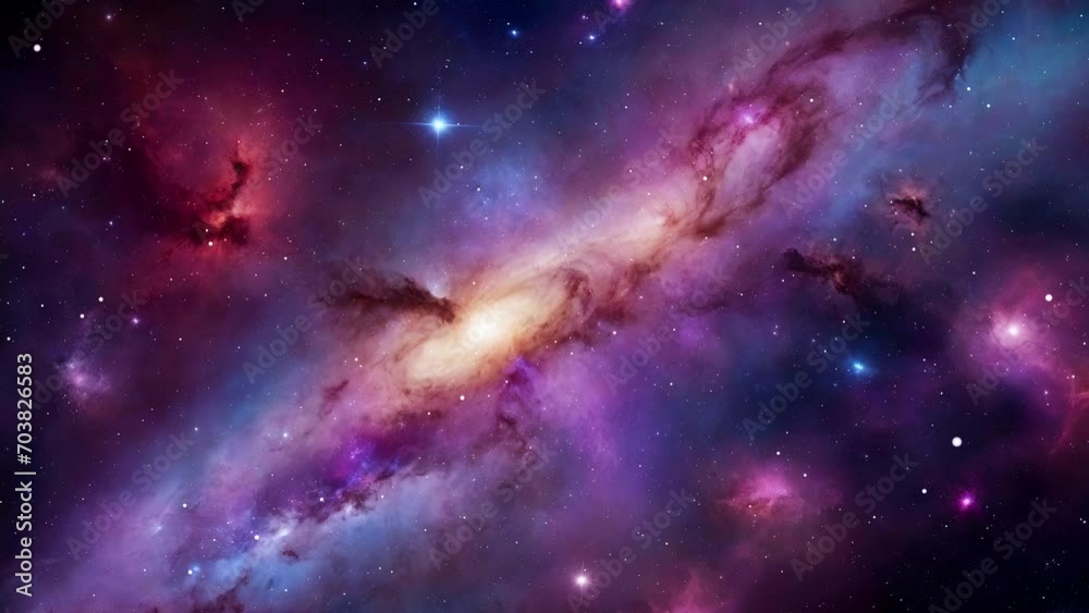Sticker space galaxy background created with some elements made with generative ai