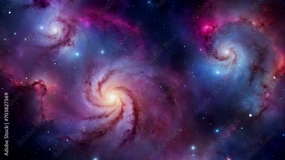 Wall mural space nebula galaxy created with some elements made with generative ai