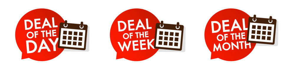 Deal of the day, week and month - obrazy, fototapety, plakaty