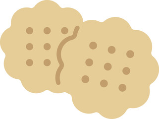 クッキーのアイコンのイラスト