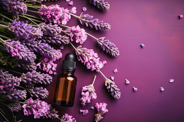 Lavender Extract: A Symphony of Purple Hues and Natural Beauty" - Lavender Essential Oil Background