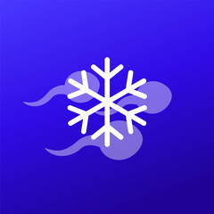 frozen sperm icon, cryopreservation vector