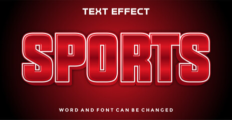 Sports  editable text effect