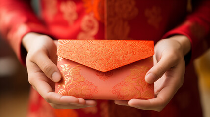 Explain the tradition of giving and receiving red envelopes and how it's evolved in the digital age.
