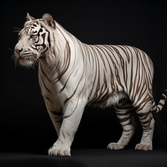 Obraz premium Roaring White Tiger