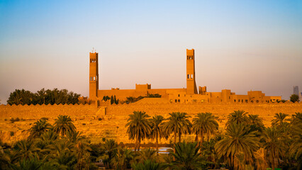 sunset over the city of Riyadh