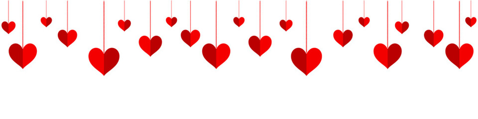 Hearts Background. Heart Banner. Happy Valentines day element vector eps10