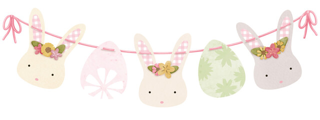 Easter bunting party decoration