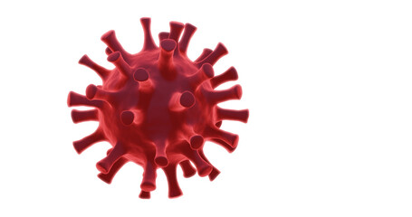 3d render of flu or virus for epidemic disease