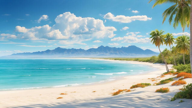 White sands on the beach hd