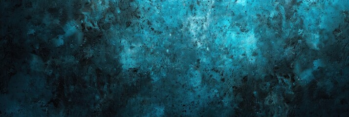 Fototapeta na wymiar Grunge Background Texture in the Style Turquoise Blue and Black - Amazing Grunge Wallpaper created with Generative AI Technology