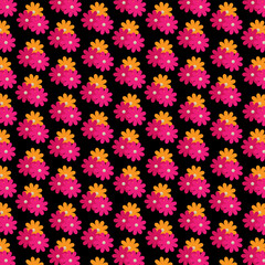 Collection of colorful floral designs, simple flat modern drawings, floral textures for fashion design