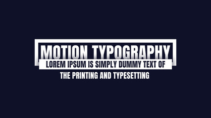 Motion Typography - obrazy, fototapety, plakaty