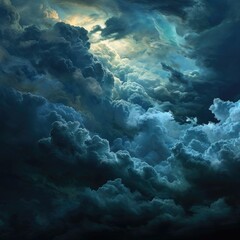 Fototapeta na wymiar Dark sky background in various shades of navy blue