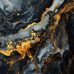 Obraz premium Gray, gold marble stone texture