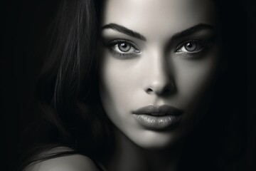 Fototapeta premium A glamour model studio shot.