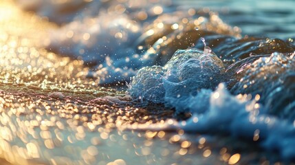 Seashore close up background