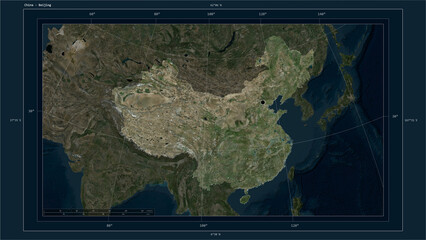 China composition. High-res satellite map © zelwanka