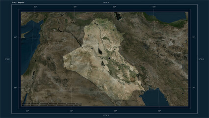 Iraq composition. High-res satellite map © zelwanka