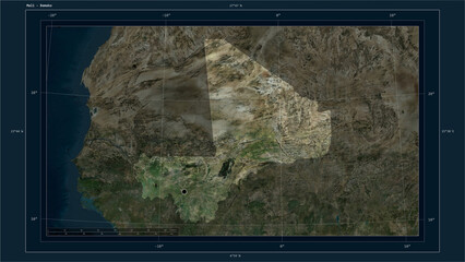Mali composition. High-res satellite map