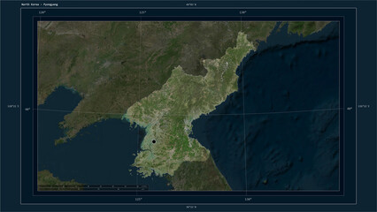 North Korea composition. High-res satellite map © zelwanka