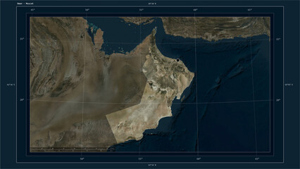 Oman composition. High-res satellite map © zelwanka