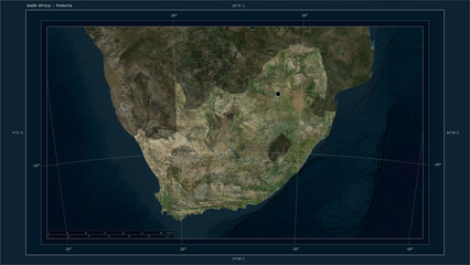 South Africa composition. High-res satellite map © zelwanka