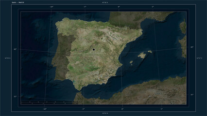 Spain composition. High-res satellite map © zelwanka