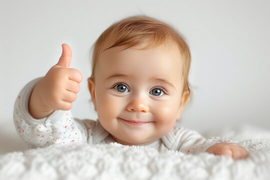 Baby Giving a Thumbs Up
