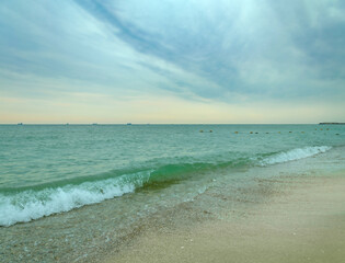 Seashore on a summer day