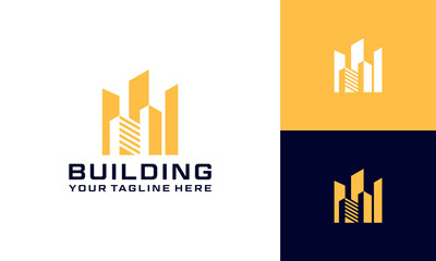 Building logo design. Good for branding, advertising, real estate, construction, home, home