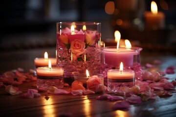 Luxurious Relaxation. Serene Spa Experience with Soothing Massage by Candlelight