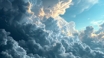 Blue Skybox Cumulus Cloud Seamless Hdri, Background Banner HD