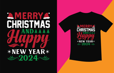 Christmas typography T shirt Design